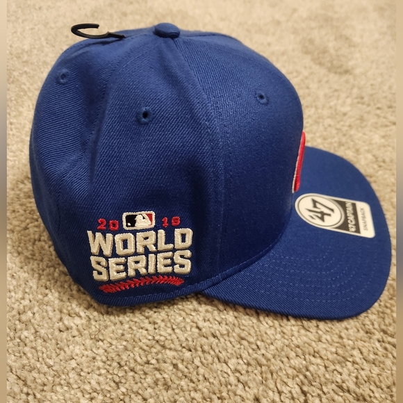 Chicago Cubs 2016 World Series Adjustable Blue Snapback '47 Brand Cap Hat - NWT - Picture 6 of 6